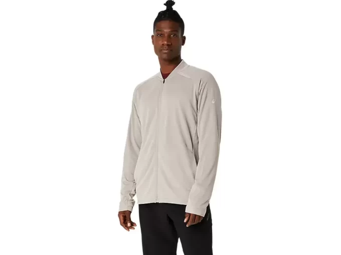 VESTE À FERMETURE ÉCLAIR ENTIÈRE ACTIBREZE JACQUARD GRID