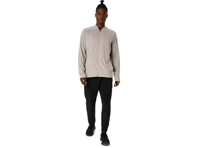 VESTE À FERMETURE ÉCLAIR ENTIÈRE ACTIBREZE JACQUARD GRID