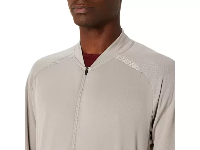 VESTE À FERMETURE ÉCLAIR ENTIÈRE ACTIBREZE JACQUARD GRID